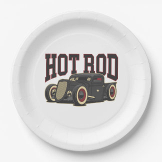 Assiettes En Carton Hot Rod Classic
