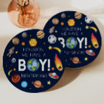 Assiettes En Carton Houston Nous Avons Un Baby shower Boy Space Galaxy<br><div class="desc">Ce sont Houston Nous avons un Garçon Space Galaxy Baby shower Plaques de papier!</div>