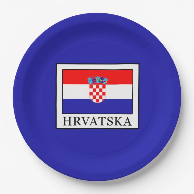 Assiettes En Carton Hrvatska (Devant)