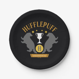 Assiettes En Carton HUFFLEPUFF™ Badger and Cup House Pride Graphisme