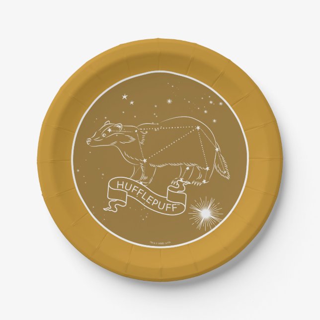 Assiettes En Carton HUFFLEPUFF™ Constellation Graphic (Devant)