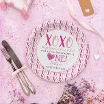 Assiettes En Carton Hugs & Kisses (XOXO) Valentine's Day 1st Birthday<br><div class="desc">Célébrez un 1er anniversaire spécial dans le style avec ces assiettes en papier simple mais très tendance. Le design est facile à personnaliser et vos invités seront ravis quand ils verront ces assiettes de fête super chic. Des éléments de partie correspondants se trouvent dans la collection.</div>