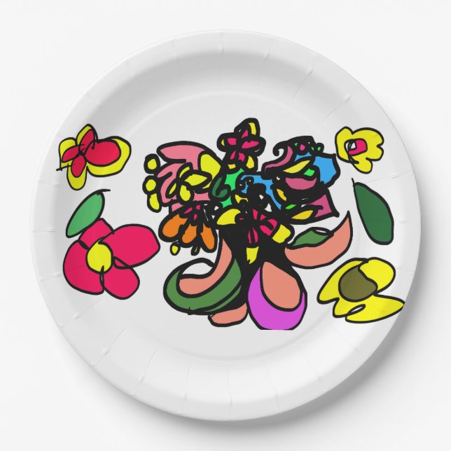 Assiettes En Carton Humming bird  relax  spring (Devant)