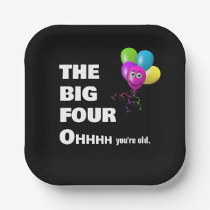 Assiettes En Carton humour de fête du 40e anniversaire