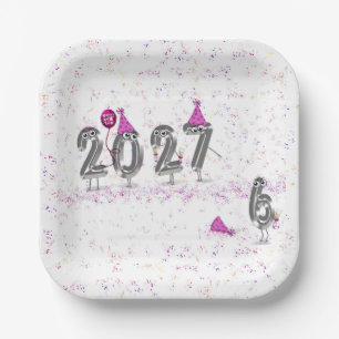 Assiettes En Carton Humour de la soirée du Nouvel An 2027