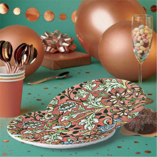 Assiettes En Carton Hyacinth - William Morris Design Vintage