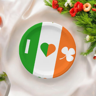 Assiettes En Carton I Love Ireland