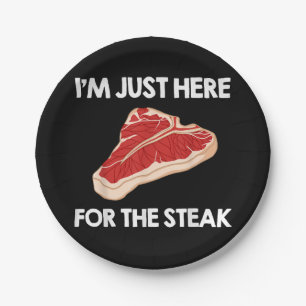 Assiettes En Carton I Love Steak Cadeau Ribeye House