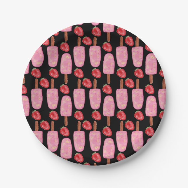 Assiettes En Carton Ice cream pattern | Lollies pattern | lollipop 1 (Devant)