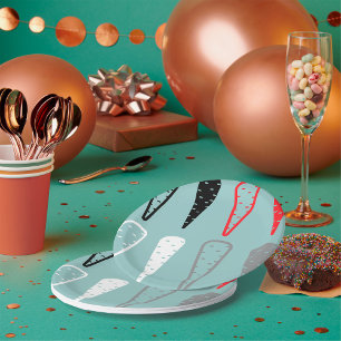 Assiettes En Carton Icônes minimalistes de carotte légumière