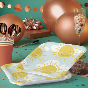 Assiettes En Carton Idéal Premier Voyage Autour Du Soleil Premier Anni