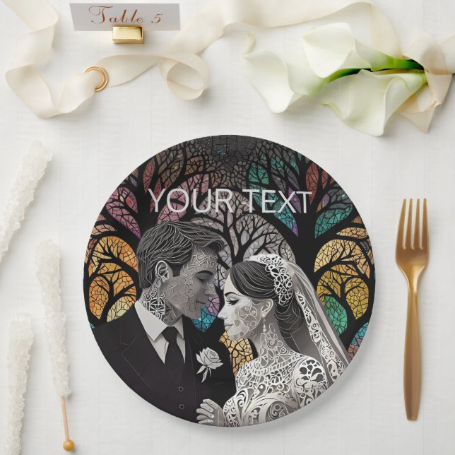 Assiettes En Carton Idées et cadeaux mariages (Mariage)