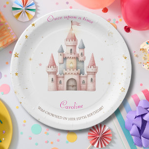 Assiettes En Carton Il était une fois, Anniversaire Princesse
