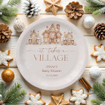 Assiettes En Carton Il faut un Baby shower d'hiver de village<br><div class="desc">Les Plaques en papier de Baby shower d'hiver It Take a Village ont un thème d'hiver doux et mignon. Elles montrent une scène de petit village avec de petites maisons et des arbres couverts de neige, donnant une atmosphère chaleureuse et accueillante. Les couleurs sont douces et neutres, ce qui les...</div>