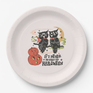 Assiettes En Carton Il n'est jamais trop tôt pour Halloween