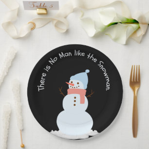 Assiettes En Carton Il n'y a personne comme le bonhomme de neige