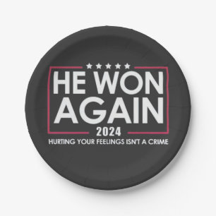 Assiettes En Carton Il remporte à nouveau l'Inaguration Trump 2025 de 
