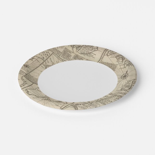 Assiettes En Carton Îles africaines (Angle)