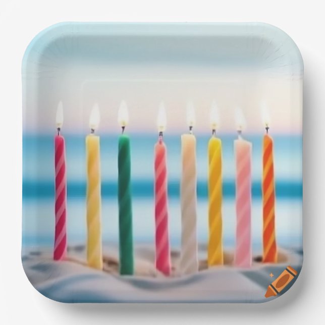 Assiettes En Carton Îles Caïmans (Recto)