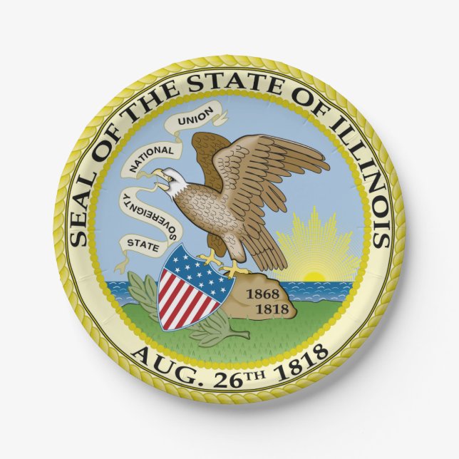 Assiettes En Carton Illinois (Devant)