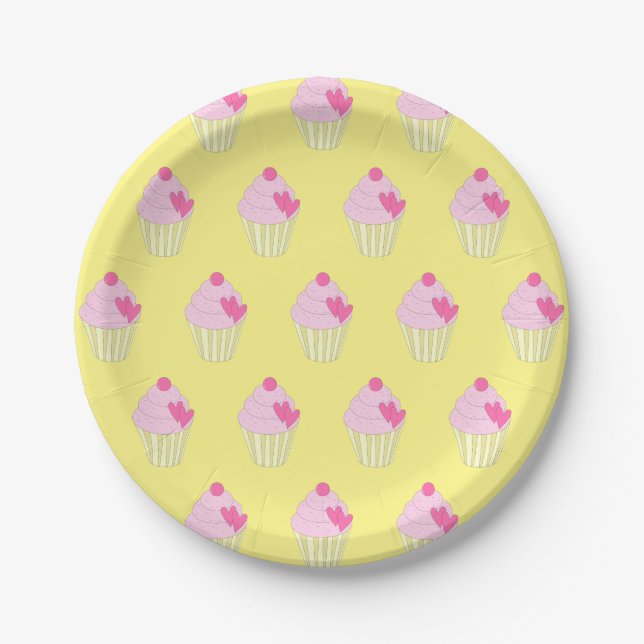 Assiettes En Carton illusima Jaune (Devant)