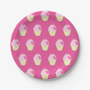 Assiettes En Carton illusima Rose