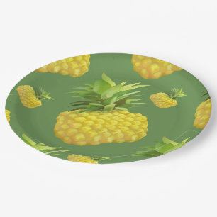 Assiettes En Carton Illustration d'ananas