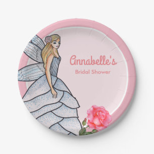 Assiettes En Carton Illustration de mode de robe de la princesse fée P