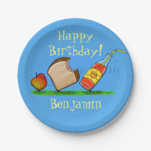 Assiettes En Carton Illustration de pique-nique fourmis drôle