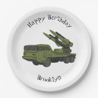 Illustration d'un camion de missiles militaires