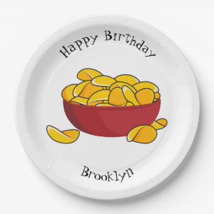 Assiettes En Carton Illustration d'une puce de pomme de terre