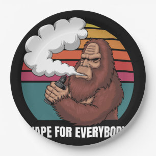 Assiettes En Carton illustration vape bigfoot