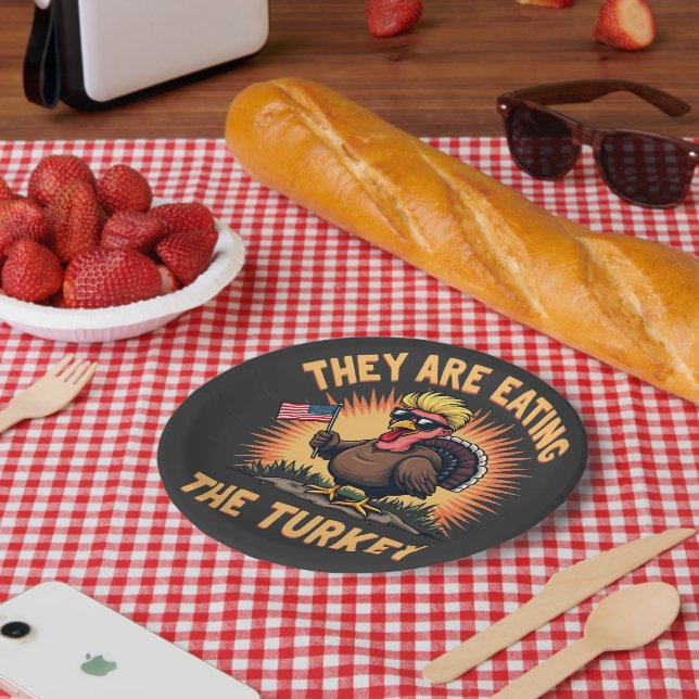Assiettes En Carton Ils mangent la victoire de Trump sur la Turquie (Pique-nique)