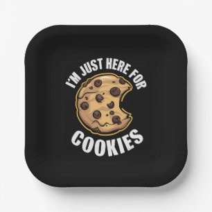 Assiettes En Carton I'm Just Here For The Cookies Funny Christmas