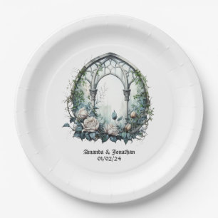 Assiettes En Carton Imaginaire foncé Fenêtre Château Mariage gothique