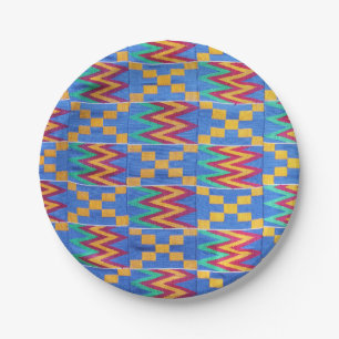 Assiettes En Carton Impression africaine
