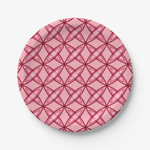 Assiettes En Carton Impression atomique moderne du milieu du siècle -
