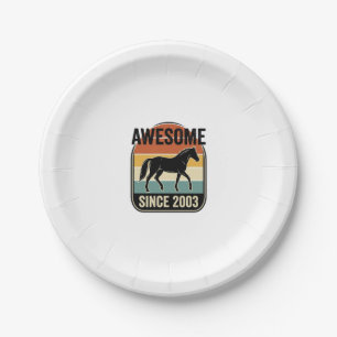 Assiettes En Carton Incroyable depuis 2003 Design d'anniversaire vinta