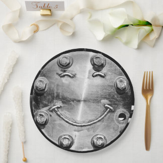 Assiettes En Carton INDUSTRIAL SMILEY FACE Paper Plate