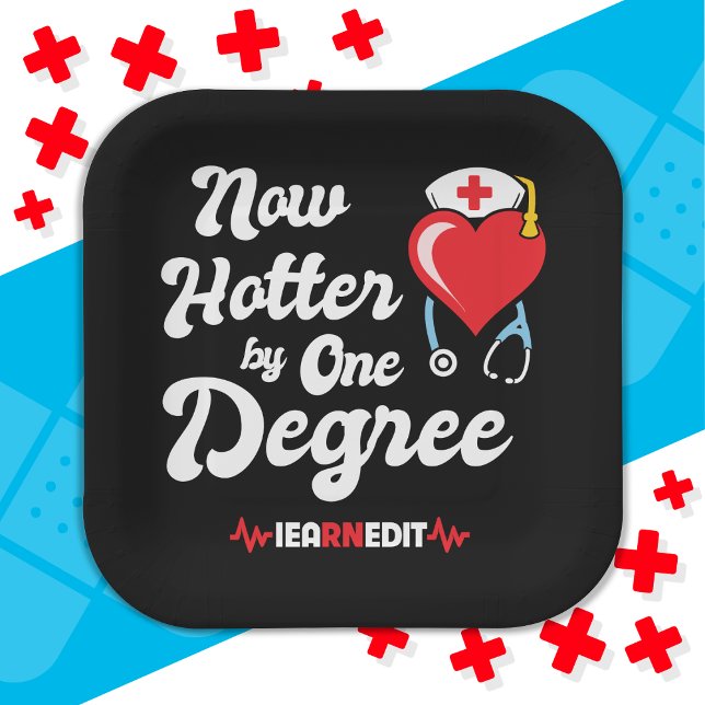 Assiettes En Carton Infirmière de la RN J'Ai Obtenu Il Infirmière insc (Créateur téléchargé)