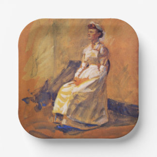 Assiettes En Carton Infirmière professionnelle (par John French Sloan)