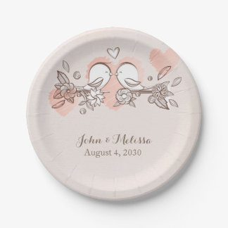 Assiettes En Carton Inséparables
