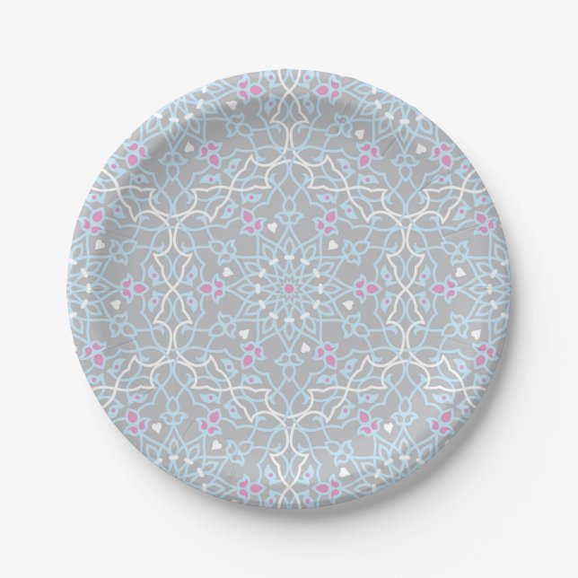 Assiettes En Carton Inspiration Mandala (Devant)