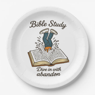 Assiettes En Carton Invitation à l'étude biblique