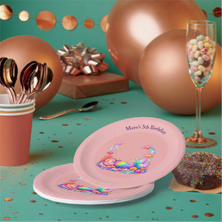 Assiettes En Carton Invitation d'anniversaire personnalisée pour enfan