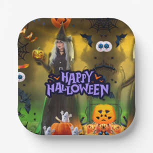 Assiettes En Carton Invitation d'anniversaire Spooktacular Halloween