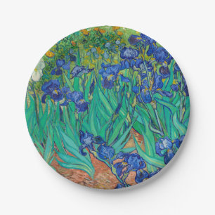 Assiettes En Carton Irises, 1889 par Vincent van Gogh