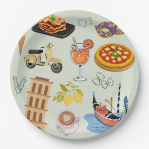 Assiettes En Carton Italie Vacances parfaites