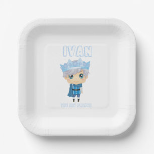 Assiettes En Carton Ivan les plaques en papier du prince de glace