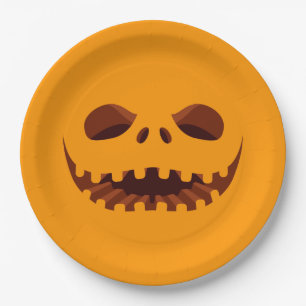 Assiettes En Carton Jack o' Lantern Halloween Party